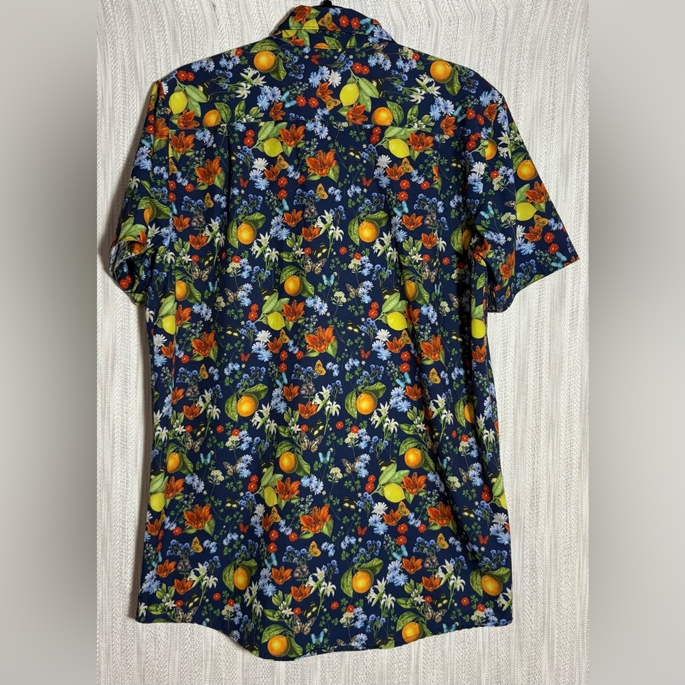 Colorful Floral Men's Casual Shirt - Picture 3 of 3